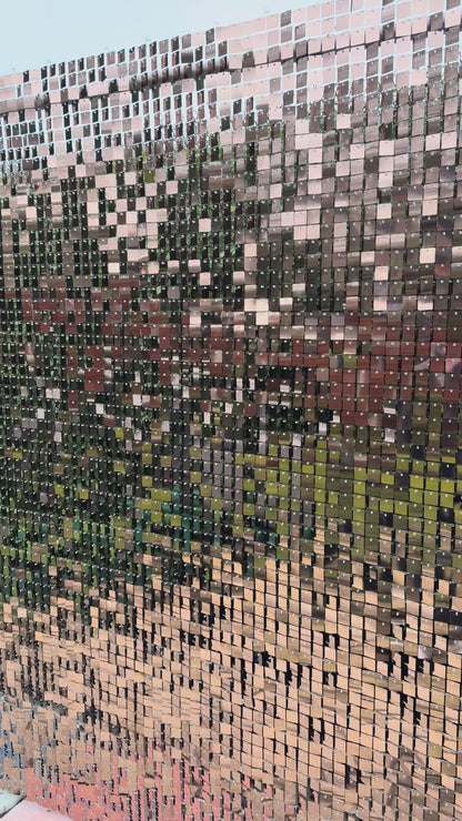 Sunset Bronze Sequin Wall