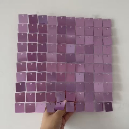 Lilac Matte Sequin Wall