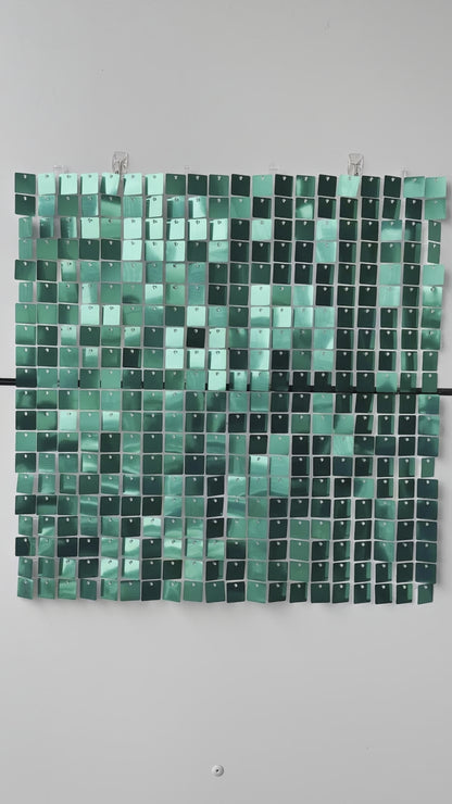 Emerald Green Sequin Wall