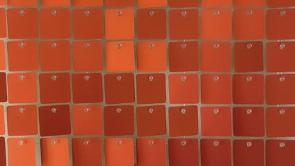 Matte Orange Sequin Wall