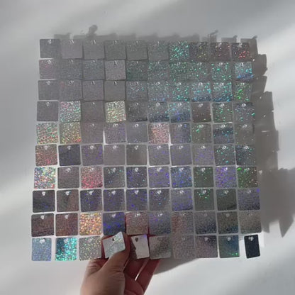 Silver Speckle Shiny Sequin Wall