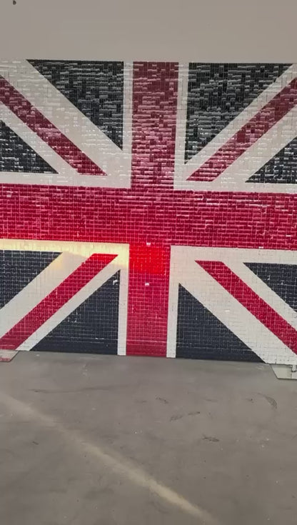 Union Jack Print Sequin Wall