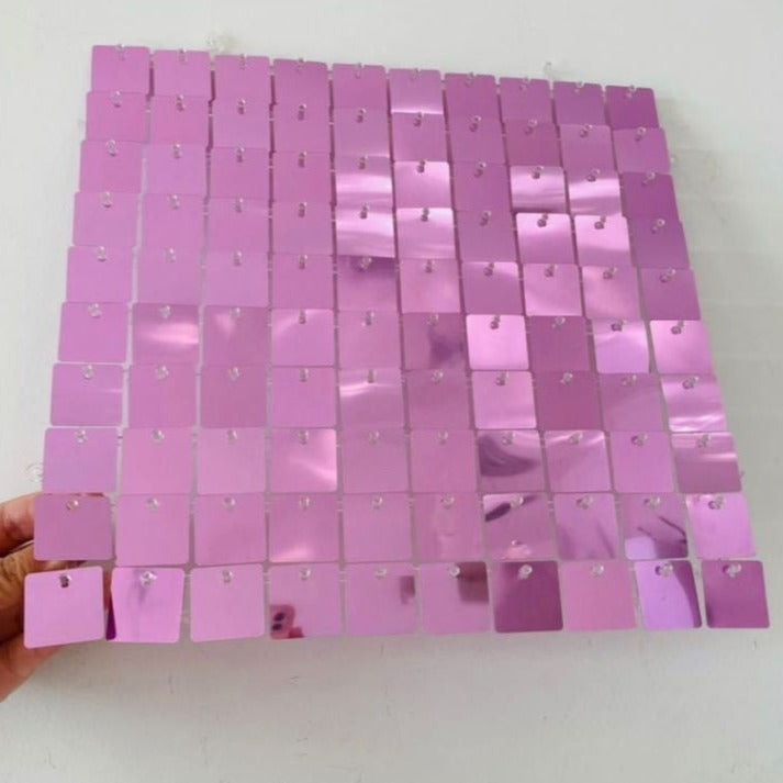 Light Hot Pink Shiny Sequin Wall