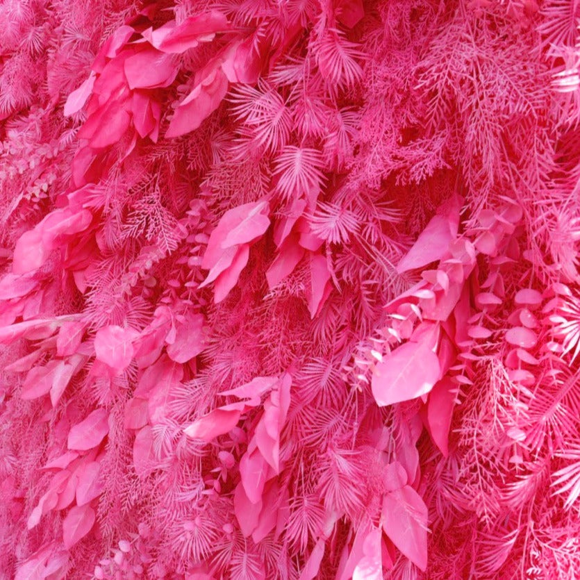 5D Luxury Faux Pink Pampas Wall - Cloth Backed