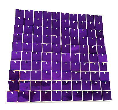 Royal Purple Shiny Sequin Wall